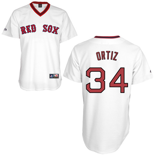 David Ortiz #34 Youth Baseball Jersey-Boston Red Sox Authentic Home Alumni Association MLB Jersey